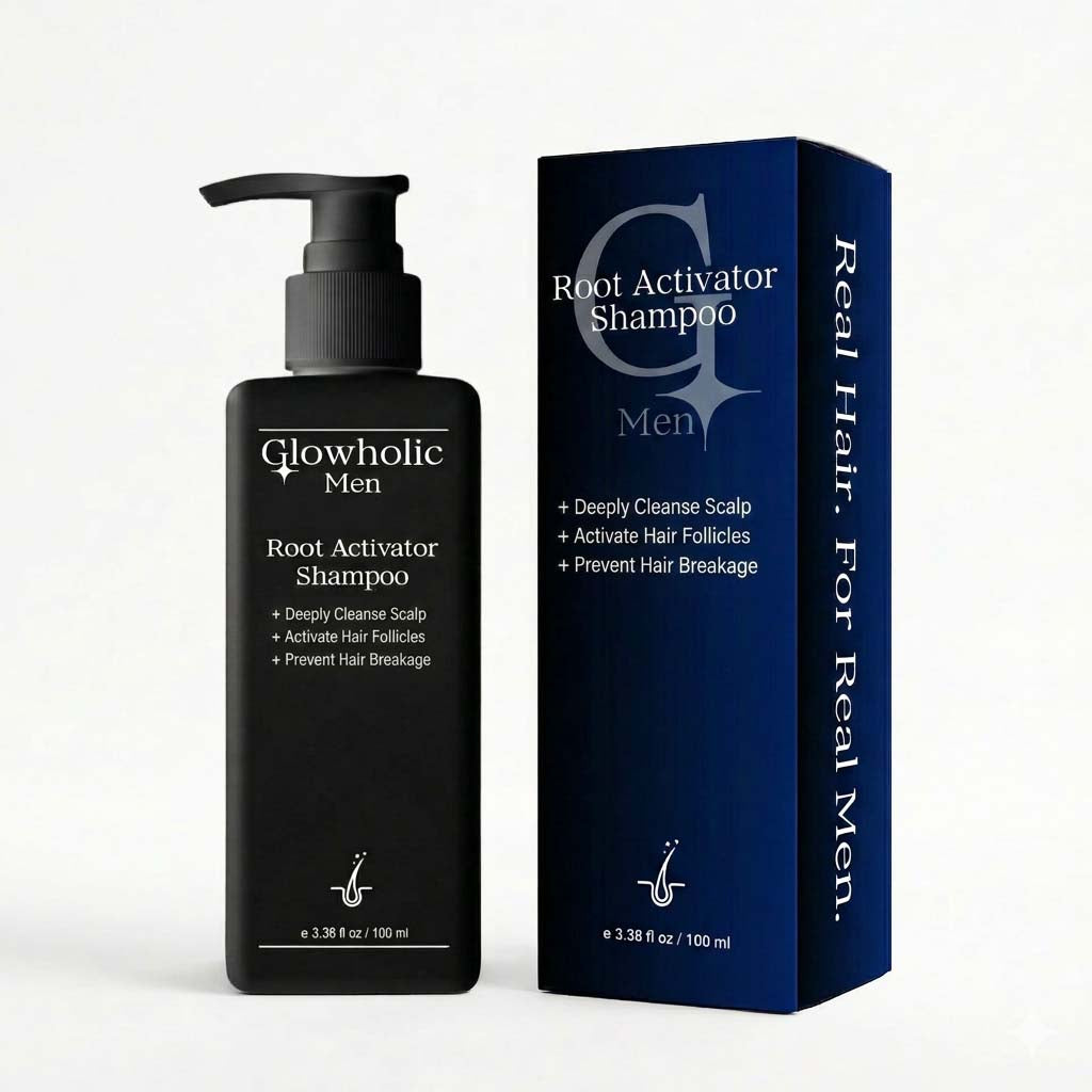 Glowholic Men - Pre-Treatment Root Activator Shampoo – For Cleansing Before the Micro-Needling Infusion Treatment