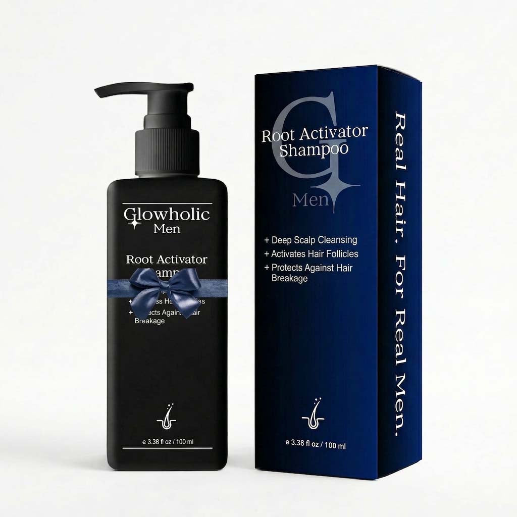 Glowholic Men - Pre-Treatment Root Activator Shampoo – For Cleansing Before the Micro-Needling Infusion Treatment (GIFT)